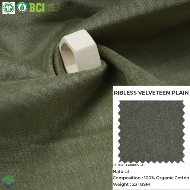 Ribless Velveteen Plain